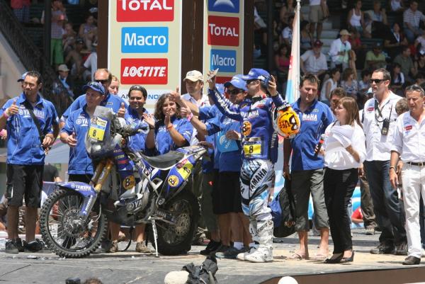 Jordi Viladoms à l'arrivée du Dakar en 2011